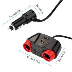 ZISTE Car Charger Multi-Port Adapters