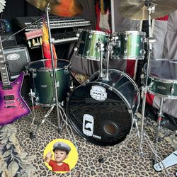 🔥 Adult Pro Drum Set Complete LIKE NEW!