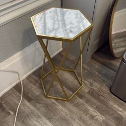 Gold end table 
