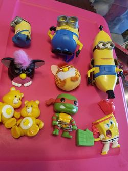 Small funko ninga turtle care bears minions etc