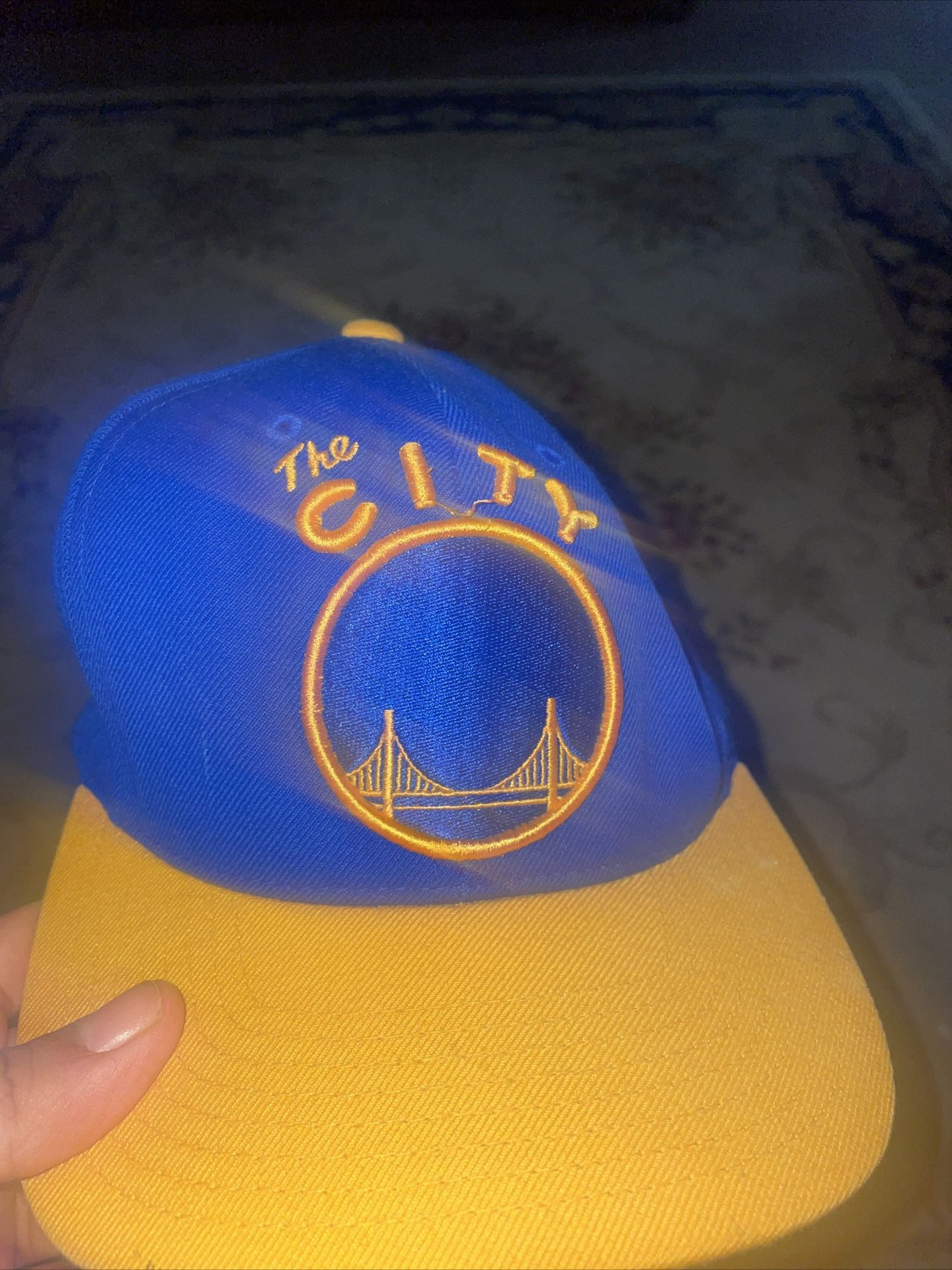 Golden State Warriors The City Hat Yellow And Blue Authentic 2016