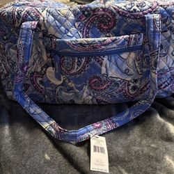 Vera Bradley Disney Cinderella Paisley Large Travel Duffel Bag
