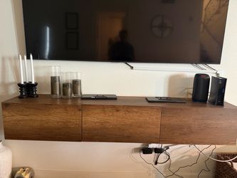 Floating Wall-Mounted TV Console Cabinet