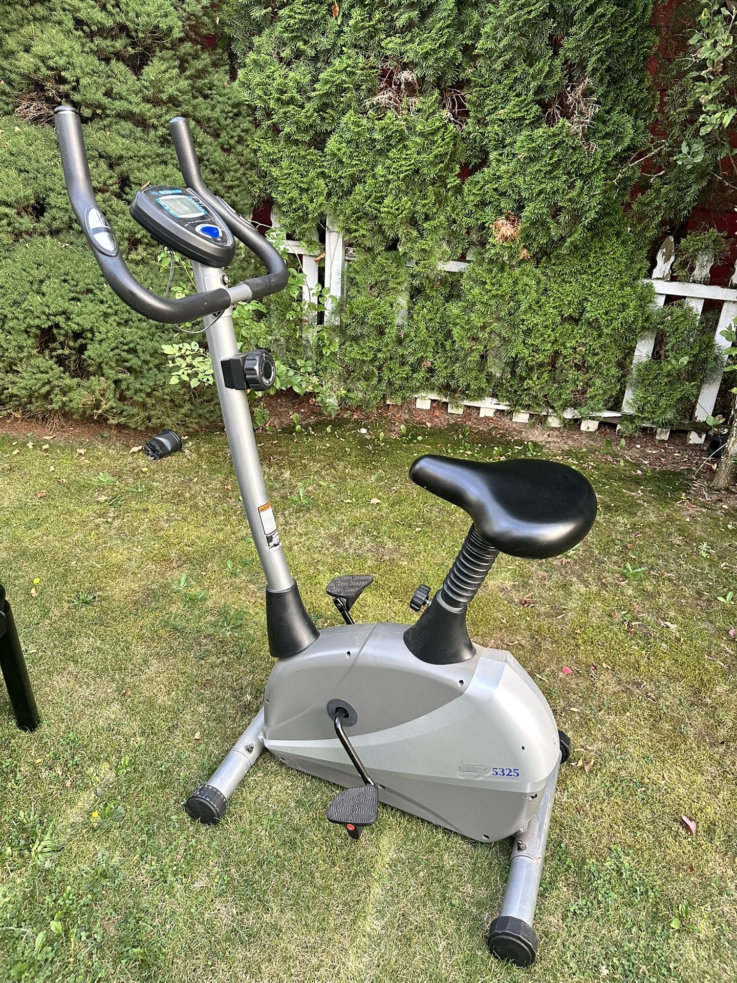 excercise bike and coffee table