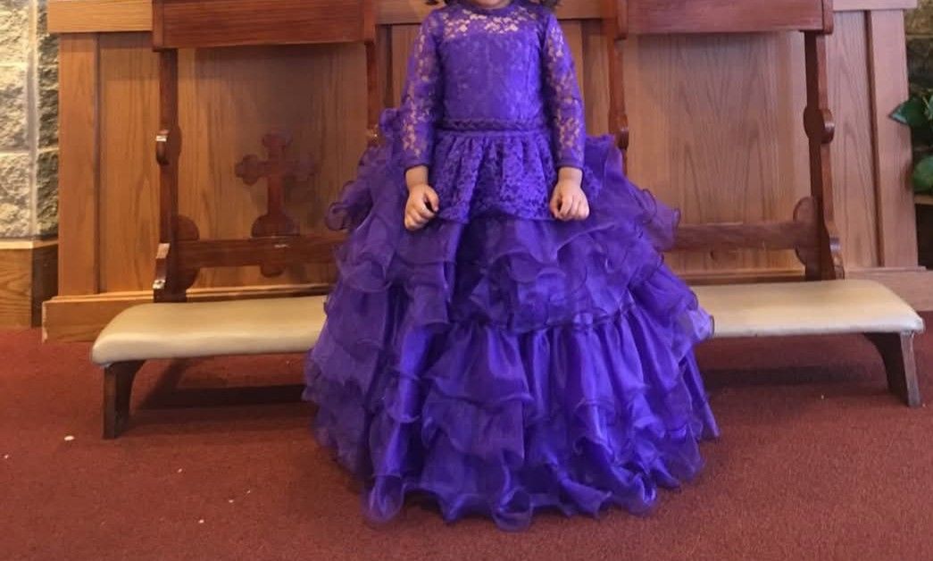 3 Yrs Blessing Dress, Purple