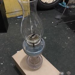 Vintage Victor Oil Glass Lamp