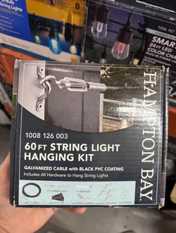 Hampton Bay 60 Ft String Light Installation Hardware Kit 12300-18