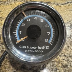 Vintage Sun Super Tach II 8,000 RPM Tachometer
