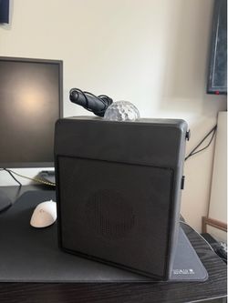 Bass Jaxx Bluetooth Karaoke Speaker w/ Microphone & LED Lights