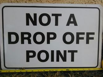 Metal sign