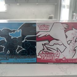 Black Bolt And White Flare Pokemon Center ETB