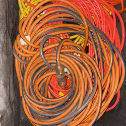 RIDGID 50 ft. 10/3 Heavy Duty Indoor/Outdoor SJTW Extension Cord w Lighted End