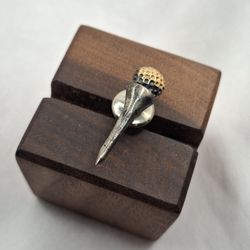 Vintage Sterling Silver Golf Tee Ball Pin