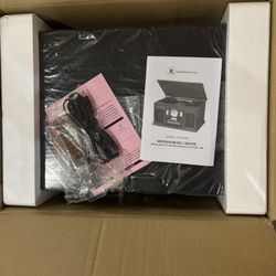 New Unopened Vintage Style Record Player 