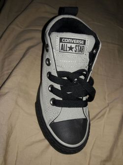kids gray converse