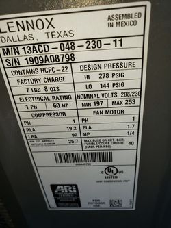 Lennox straight cool condenser 4 ton