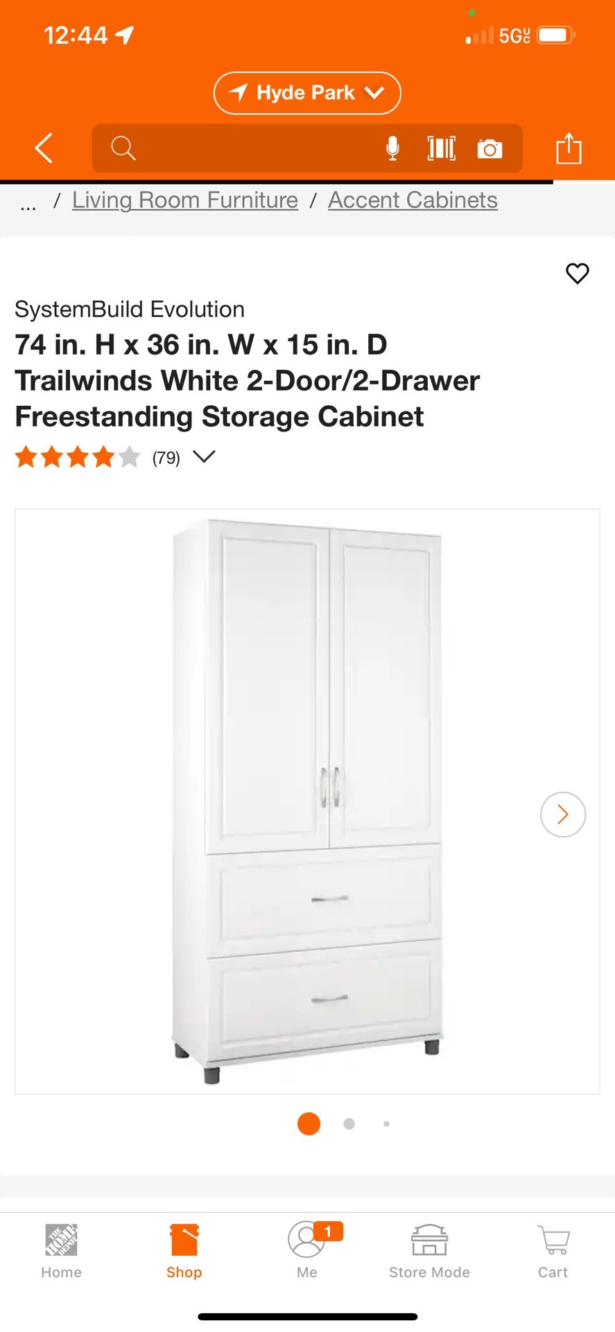 Storage Cabinet’s 2 Doors 2 Drawer New Still In Box $230 Firm