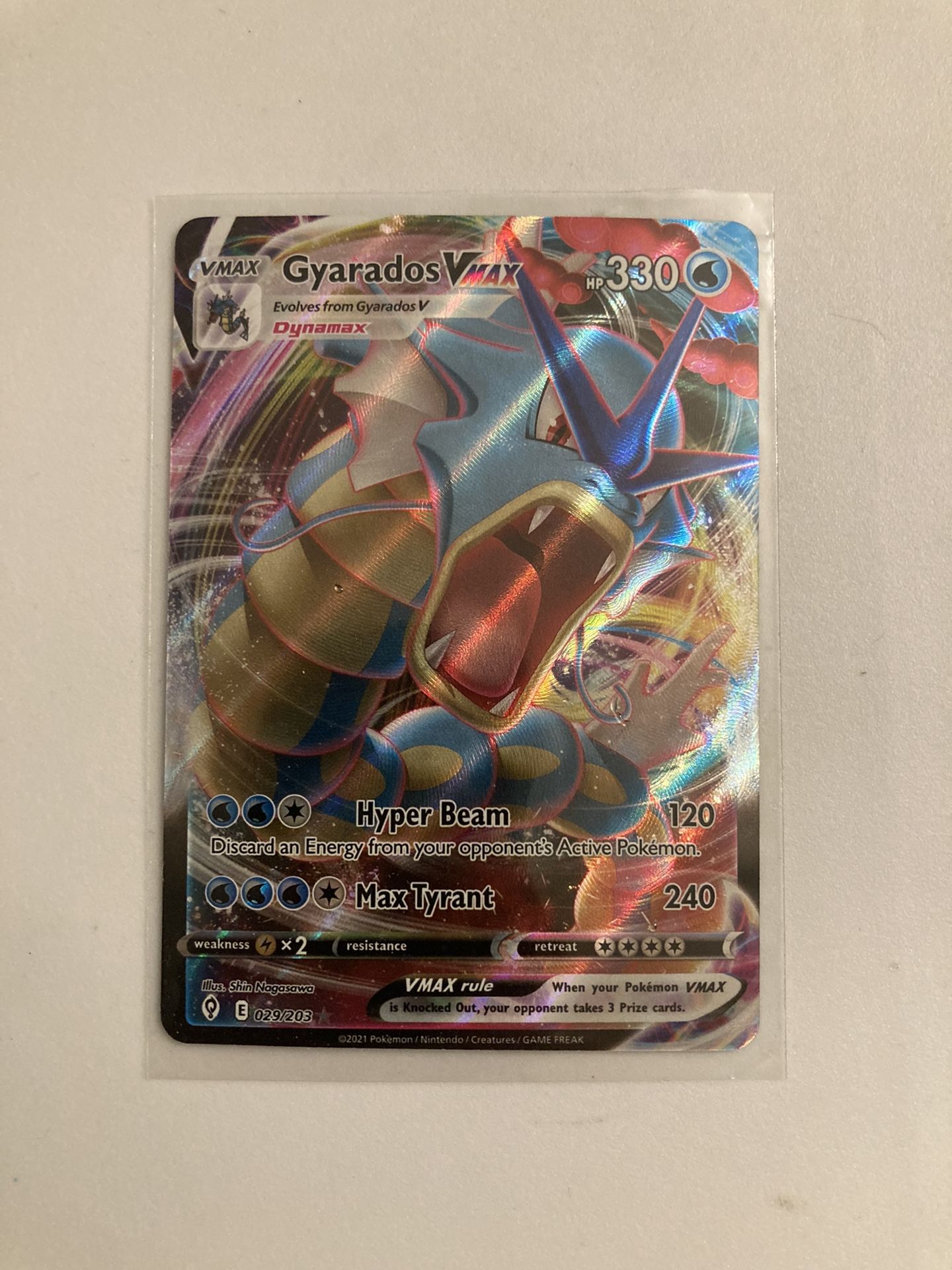 Pokemon Gyrados VMax Card