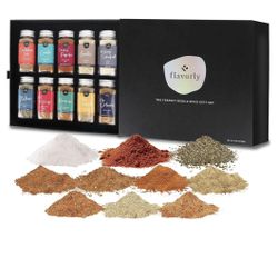 Flavorly Perfect Rubs Herb and Spice 10 Pc Gift Set, Natural Spice & Seasonings NEW