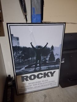 Rocky Movie Poster Framed 24 x 36
