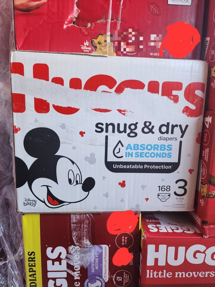 Huggies 3 $35 Each Box. Price Is Firm