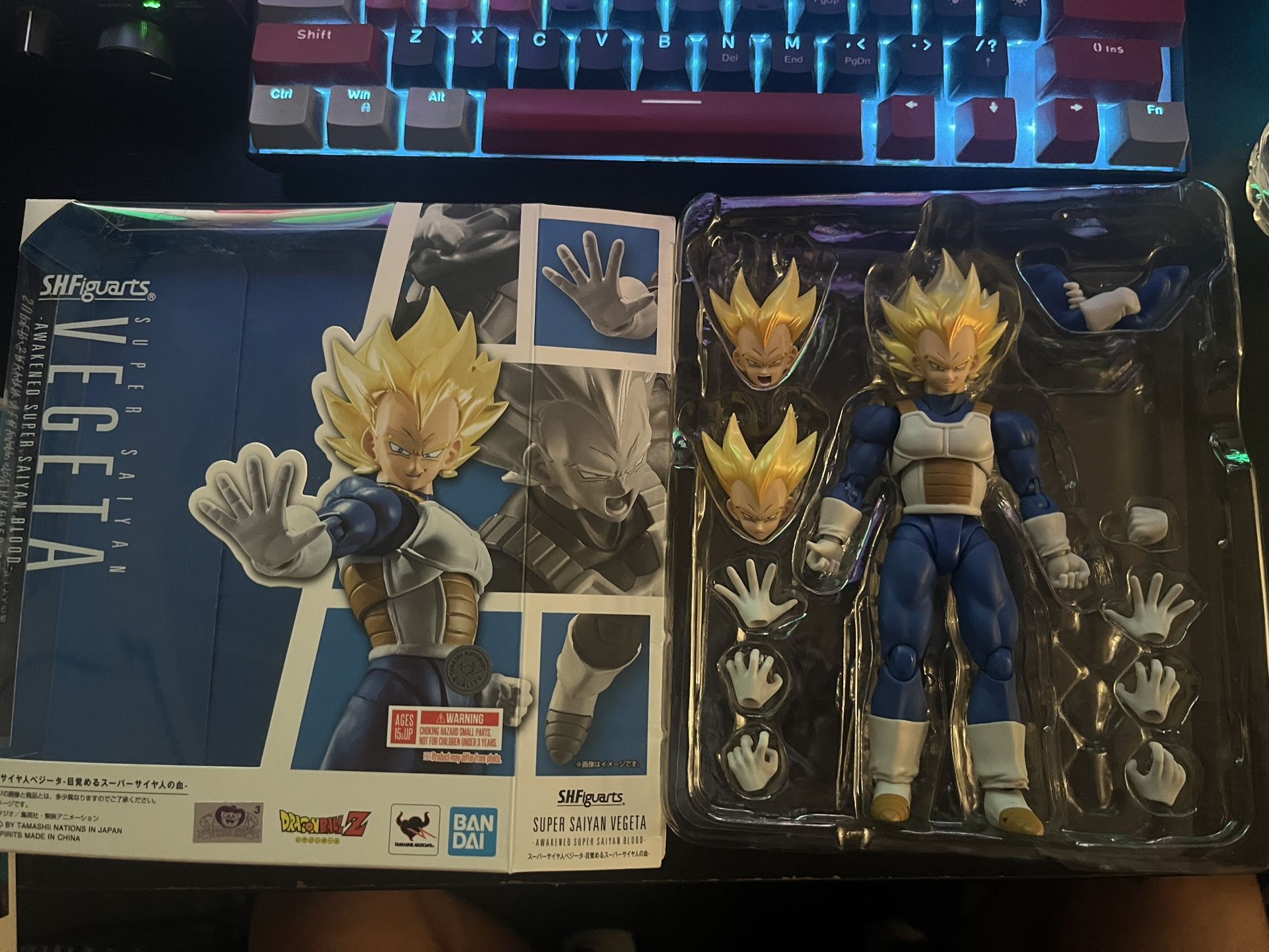 S.H.Figuarts Dragon Ball Z Super Saiyan Vegeta Awakened Super Saiyan Blood Figure
