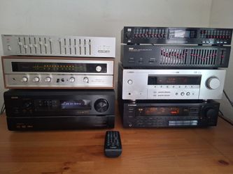 Vintage stereo stereos equalizer lot