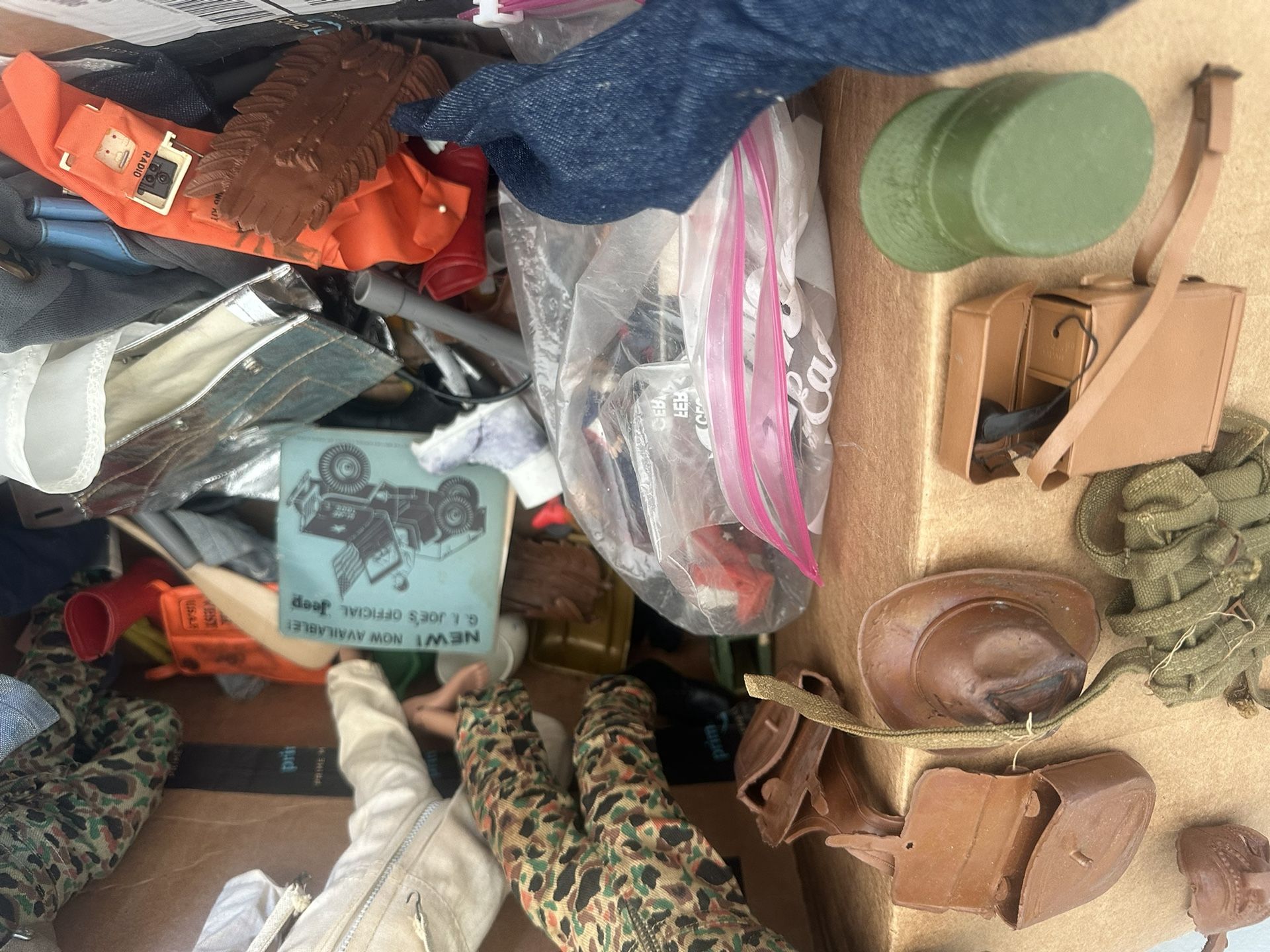 G.I. Joe dolls with gear from the 70s original