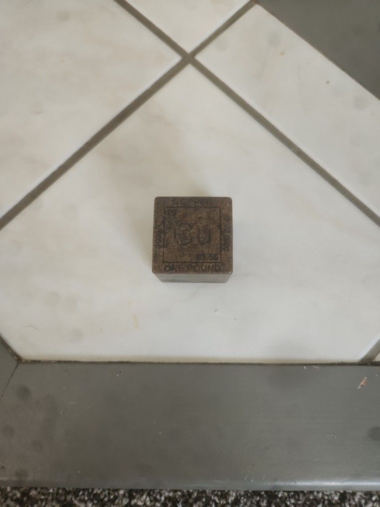 1lb Copper Cube