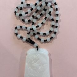 Natural Burmese Jade Dragon Pendant Necklace, Hand-carved, Stylish and Charming Jewelry Accessory, Amulet, Lucky Gift