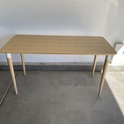 IKEA Anfallare Bamboo Desk + 4 Hilver Legs