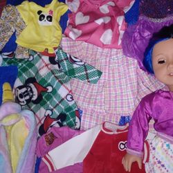 American Girl Doll & Clothing+ Carrier 