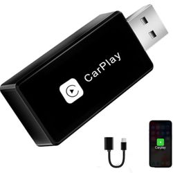 Brandnew Wireless CarPlay Adapter, Converts Wired to Carplay Wireless Adapter for iPhone, Plug and Play-Seamless Fast Response Stable Bluetooth Connec