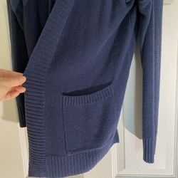 Women’s XL Sonoma Navy Blue Cardigan With Pockets