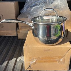 Princess Heritage Stainless Steel Tri-Ply 2.5-Qt. Saucepan