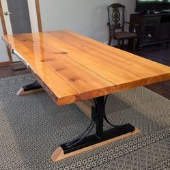 Live Edge Table 87" 7'3" long, 42" wide, 2" thick 30" tall