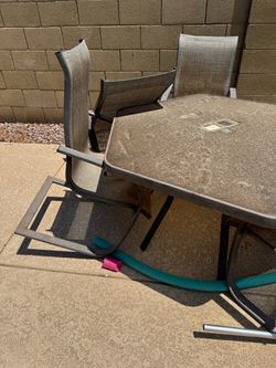 6 chairs 1 table patio set