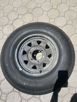 Prinx ST225/75R15 Trailer Tire on 6 hole Steel Rim