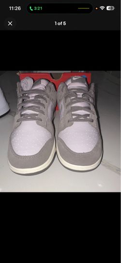 Nike Dunk Low Grey White Sneakers