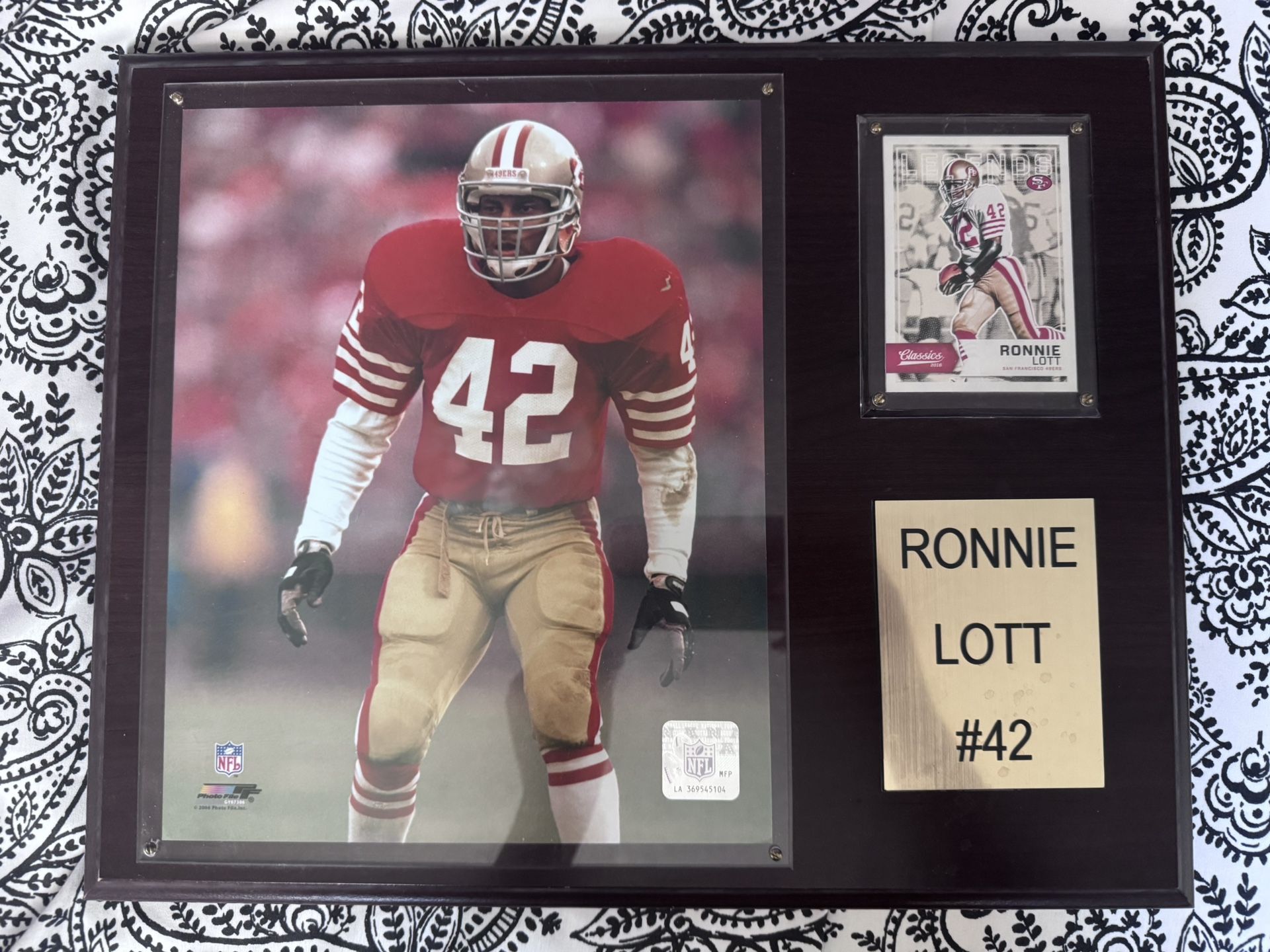 49ers ronnie lott #42 decor