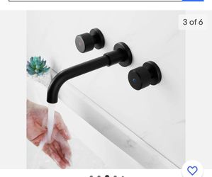 Xuchaun Wall Mount Black Faucet