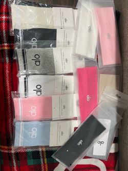 Alo socks and Headbands