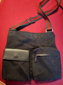 Black Gucci Messenger Bag