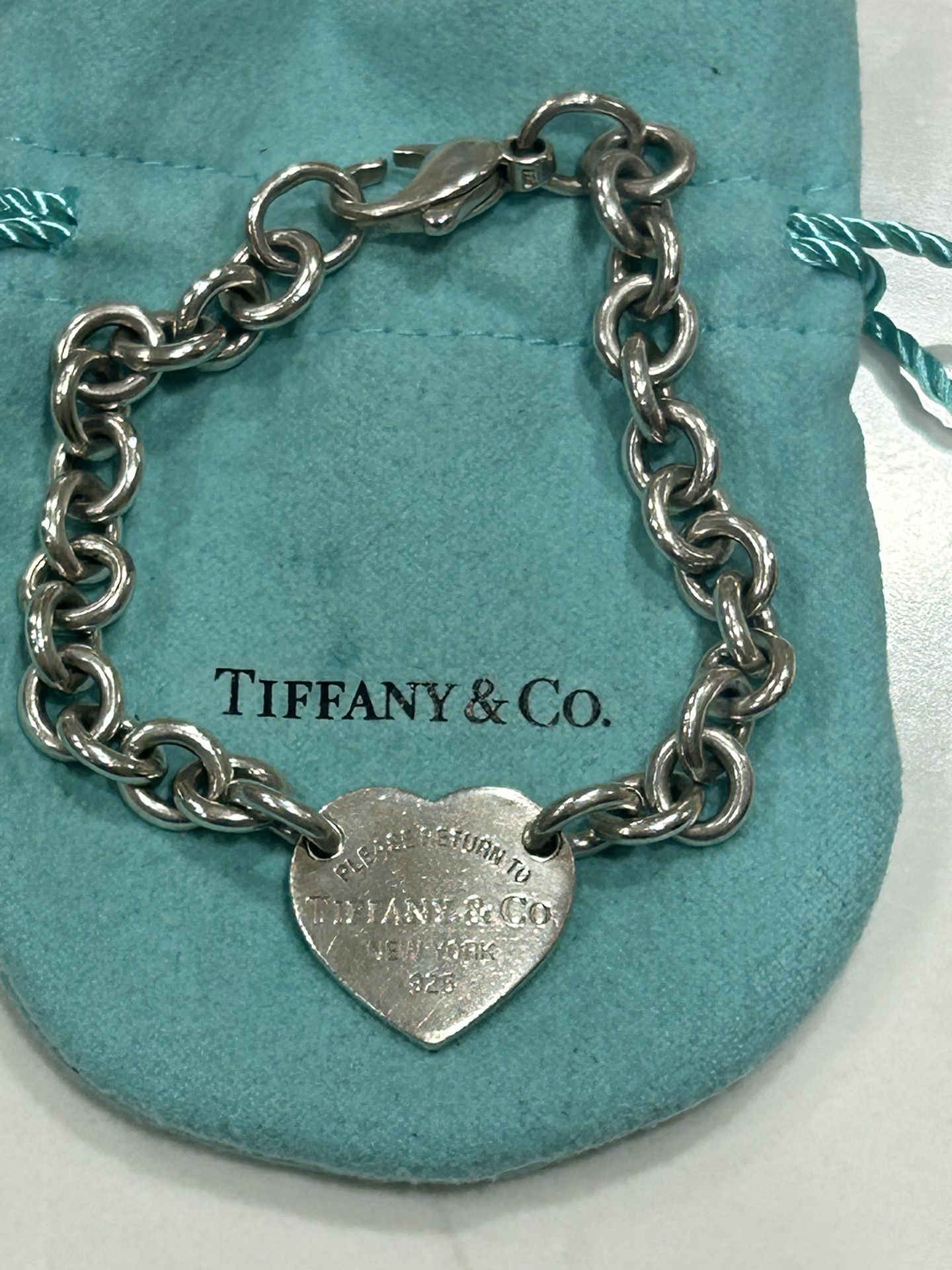 Tiffany & Co Heart Tag Charm Bracelet