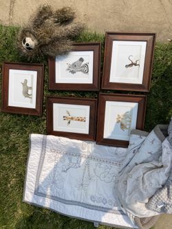 Baby Crib Set With Framed Picture 