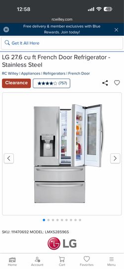 Premium LG 3-Piece Appliance Set - 4-Door Fridge, Mega Washer & Gas Dryer