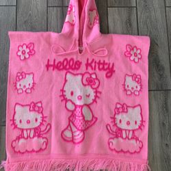 Hello Kitty Poncho Kids Size 