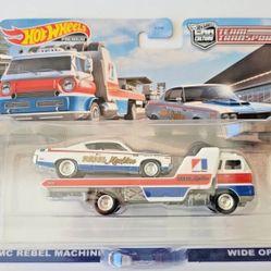 Hot Wheels Car Culture Team Transport #43 AMC Rebel Machine w/Wide Open