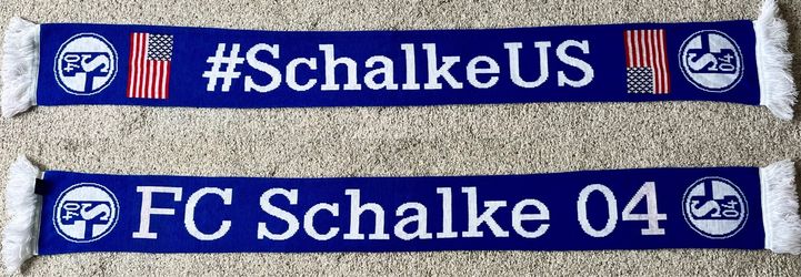 FC Schalke 04 USA Tour US Flag Soccer Scarf