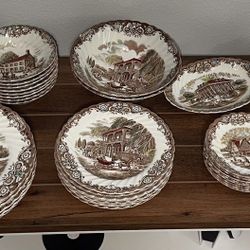 Heritage Hall Ironstone Service For 8